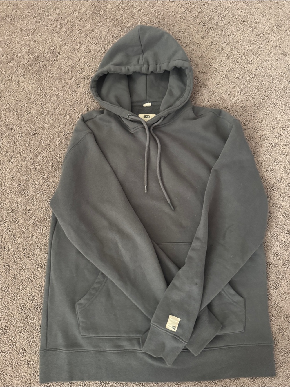 RSQ Charcoal Gray Women's Pullover Hoodie with Kangaroo Pocket